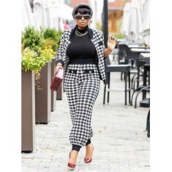 Szín: fekete XXXL - Kétrészes szett női tréningruha, melegítőnadrág szettek, cipzáros felső és nadrág nadrágok