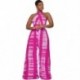 Szín: Rose Red XL - Női jumpsuit S-2xl Sweet Elegant O Nyak, széles láb Irodai Női Egyrészes Outfit Nyári divat