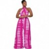 Szín: Rose Red XL - Női jumpsuit S-2xl Sweet Elegant O Nyak, széles láb Irodai Női Egyrészes Outfit Nyári divat
