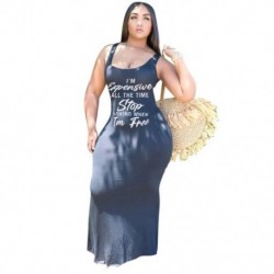 Szín: fekete XXL - Ruha Női Nyári Ruházat Levélnyomat Bodycon Streth Vest Alkalmi utcai ruházat Maxi ruhák nőknek