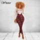 Szín: borvörös XL - Lucky Label kétrészes szett Női őszi ruhák Outfit Butterfly Print felső függőnadrágok Bodycon
