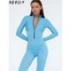 Szín: világoskék M - Akaily Summer Purple Bodycon Jumpsuits Női 2023 Szexi, hosszú ujjú, cipzáras Aktív ruházat