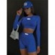 Szín: kék S - Akaily Summer Streetwear Solid Skinny Short készletek 2 kétrészes készletek Női ruhák Crop felsők és