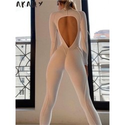 Szín: fekete S - AKAILY Nyári fehér alkalmi ruha nőknek 2023 Streetwear O nyakú, hosszú ujjú, hát nélküli Bodycon