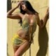 Szín: Khaki S - Akaily Patchwork Cut Out Y2K Crop Tops Nyári Női Outfit 2023 Utcai viselet Fásli Hát nélküli Csipke Cami