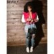 Szín: barna XXL - Akaily Fall Street Solid Patchwork Varsity kabát őszi öltözék, női 2023, hosszú ujjú, gombos