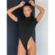 Szín: fehér L - Akaily Summer Solid alkalmi Jumpsuit Női 2023 O nyakú rövid ujjú Body One Pieces Outfitek Vékony fekete