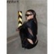 Szín: fekete S - Akaily Nyári Patchwork Meah Jumpsuit Női 2023 Garzonnyakú hosszú ujjú Body One Pieces Skinny Black