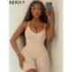 Szín: APRICOT M - Akaily nyári alkalmi, szolid jumpsuit nőknek, 2023-as, ujjatlan, hát nélküli, egyrészes