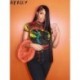 Szín: fekete L - Akaily Summer Graphics Nyomtatott pólók Női 2023 Átlátszó Rövid ujjú Crop Top Bodycon Streetwear