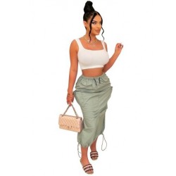Szín: világoszöld XL - AKAILY Summer Streetwear Plus méretű fekete egyenes maxi szoknyák nőknek 2023 fehér zsebek