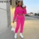 Szín: fekete M - Akaily Summer Streetwear Tracksuit 3 részes szett ruhák női 2023 hosszú ujjú rózsaszín kapucnis pulcsik