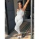 Szín: fehér L - Akail Summer Streetwear Skinny Solid Jumpsuits Női ruhák 2023 Alkalmi One Pieces Fekete Bodycon Hát