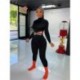 Szín: Rose Red M - Akaily őszi fekete rugalmas Jumpsuit Női Streetwear Egyrészes alkalmi ruhák 2022 rózsaszín hosszú
