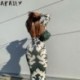 Szín: kék M - Akaily Summer Streetwear nyomtatott ruhák nőknek 2021 O nyakú, hosszú ujjú Bodycon hosszú ruha női hát