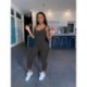 Szín: fekete S - Akaily Casual Solid Sheer Mesh Bodycon Jumpsuitek Nyári ruhák Női 2023 Fekete Camisole One Pieces Green