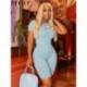 Szín: kék S - AKAILY Summer Streetwear Pink Bodycon Sport kétrészes rövidnadrág szettek nőknek 2023 Grafikus pólók és