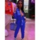 Szín: Khaki XL - Akaily Street Solid Crago Bodycon Jumpsuits tavaszi női 2023 hosszú ujjú cipzáras szárnyak fekete