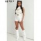 Szín: világoszöld XL - Akaily Summer Streetwear Solid Booty Shorts Outfitek Női 2023 Magas derekú rövidnadrág Fehér