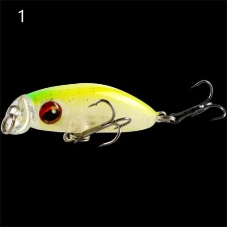 Szín: 1 - Színes Mini 3D Eye Wobbler Crank csali mesterséges kemény csalik Úszó csali Swimbait Bass Crankbait