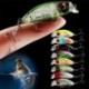 Szín: 1 - Színes Mini 3D Eye Wobbler Crank csali mesterséges kemény csalik Úszó csali Swimbait Bass Crankbait