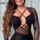 Szín: MULTI M - Női tömör szexi, aszimmetrikus nyakú, fűzős, vájt strasszos hosszú ujjú Bodycon mini szexi partiruhák