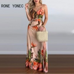 Szín: MULTI XL - Női Elegáns Szexi Spagettipántos Criss Cross Folds Maxi High Silt Szexi A-vonalú nyaralóruhák