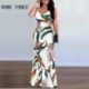 Szín: MULTI XL - Női Elegáns Mély V nyakú Szexi Mindenütt Spagetti pántok Midriff Maxi Szexi buliruhák