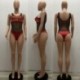 Szín: piros XXL - Átlátszó hálós halháló Hollow Out Beach Body 2022 Nyári Ruhák Női Outfit Letter Print Ujjatlan