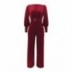 Szín: Piros XL - Elegáns divatos női üzleti formális jumpsuit Elegáns, mély V nyakú, teljes lámpás ujjú overál