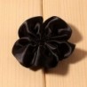 Fekete szín - 10db/tétel 2&quot  16 színű hajkapcsok szatén szalag szirom virág hajhoz kiegészítők mesterséges fodros