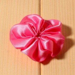 Szín: fukszia - 10db/tétel 2&quot  16 színű hajkapcsok szatén szalag szirom virág hajhoz kiegészítők mesterséges