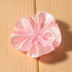 Szín: világos rózsaszín - 10db/tétel 2&quot  16 színű hajkapcsok szatén szalag szirom virág hajhoz kiegészítők