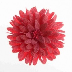 Szín: görögdinnye klip nélkül - 5 DB 7,5 cm-es 3&quot  csipkeszövet virágok Boutique fejpántokhoz Sifon fejfedő