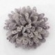 Szín: Ezüst klip nélkül - 5 DB 8,5 cm-es 3,4&quot  Beauty Handmde Fabric Virágok Hajhoz Kiegészítők Sifon hajvirág