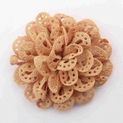 Szín: Khaki klip nélkül - 5 DB 8,5 cm-es 3,4&quot  Beauty Handmde Fabric Virágok Hajhoz Kiegészítők Sifon hajvirág