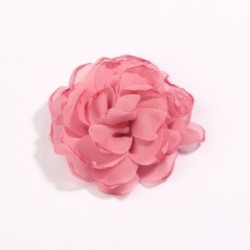 Szín: Dusty Pink - 5db 7cm 2,7&quot  égetett szélű sifon szövet virágok butik esküvői dekorációhoz szatén virág