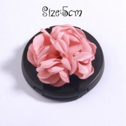 Szín: 3 - 5db Pink Series Rózsa Szövet Fej Virágok Kislányoknak Fejpántok Dekoráció Burn Chiffon Virág Hajcsatokhoz