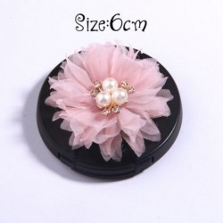 Szín: 8 - 5db Pink Series Rózsa Szövet Fej Virágok Kislányoknak Fejpántok Dekoráció Burn Chiffon Virág Hajcsatokhoz