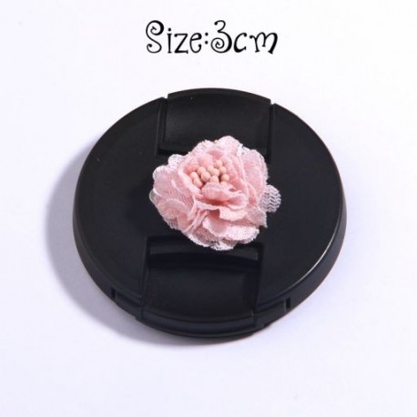 Szín: 9 - 5db Pink Series Rózsa Szövet Fej Virágok Kislányoknak Fejpántok Dekoráció Burn Chiffon Virág Hajcsatokhoz