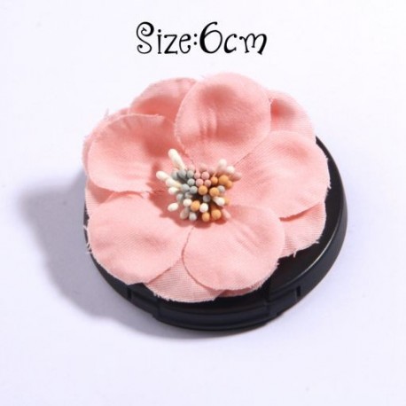 Szín: 12 - 5db Pink sorozat Rózsa szövet fejvirágok kislányoknak fejpántok Dekoráció égetett sifon virág hajcsatokhoz