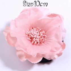 Szín: 13 - 5db Pink sorozat Rózsa szövet fejvirágok kislányoknak fejpántok Dekoráció égetett sifon virág hajcsatokhoz