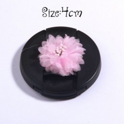 Szín: 15 - 5db Pink Series Rózsa Szövet Fej Virágok Kislányoknak Fejpántok Dekoráció Burn Chiffon Virág Hajcsatokhoz