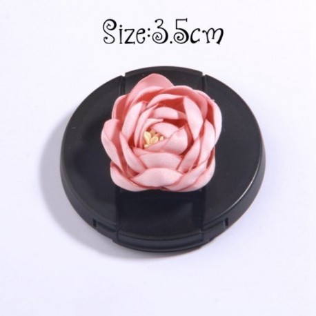 Szín: 16 - 5db Pink sorozat Rózsa szövet fejvirágok kislányoknak fejpántok Dekoráció égetett sifon virág hajcsatokhoz