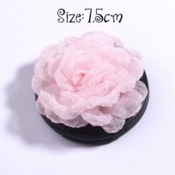Szín: 17 - 5db Pink Series Rózsa Szövet Fej Virágok Kislányoknak Fejpántok Dekoráció Burn Chiffon Virág Hajcsatokhoz