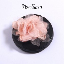 Szín: 21 - 5db Pink Series Rózsa Szövet Fej Virágok Kislányoknak Fejpántok Dekoráció Burn Chiffon Virág Hajcsatokhoz