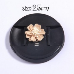 Szín: 15 - 5 db Ivory Cream Series Camellia Rose Chiffon Kézműves szövet virágok fejpántokhoz Haj Virág Kiegészítők