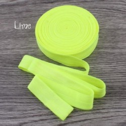 Szín: Lime - 10 Yard 5/8&*39 &*39 , 15 mm-es, ráhajtható, rugalmas, rugalmas, összehajtható FOE rugalmas szalag