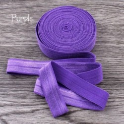 Szín: lila - 10 yard 5/8&*39 &*39 , 15 mm-es, ráhajtható rugalmas, rugalmas, összehajtható FOE elasztikus szalag