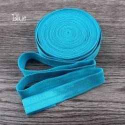Szín: kék - 10 Yard 5/8&*39 &*39 , 15 mm-es, ráhajtható, rugalmas, rugalmas, összehajtható FOE rugalmas szalag